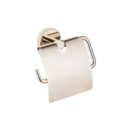 Vino Gold - Toilet Paper Holder With Lid