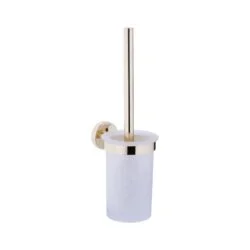 Vino Gold - Toilet Bowl With Brush Holder Glass